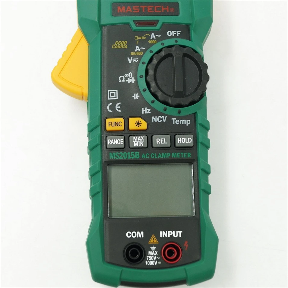MASTECH MS2015B 1000A AC Токоизмерительные клещи с сопротивлением, емкостью, частотой, температурой и NCV тест