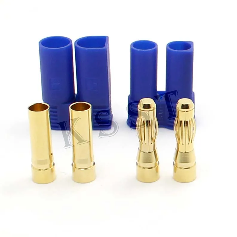 Бесплатная доставка 10 пар штекер типа банан EC5 5 мм 0 золотистый разъем в виде пули