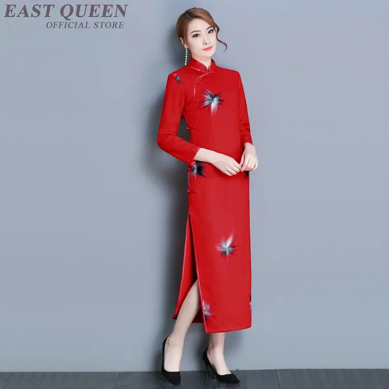 Cheongsam qipao китайское оригинальное платье китайская женская традиционная китайская одежда qi pao Женское зимнее платье AA3325