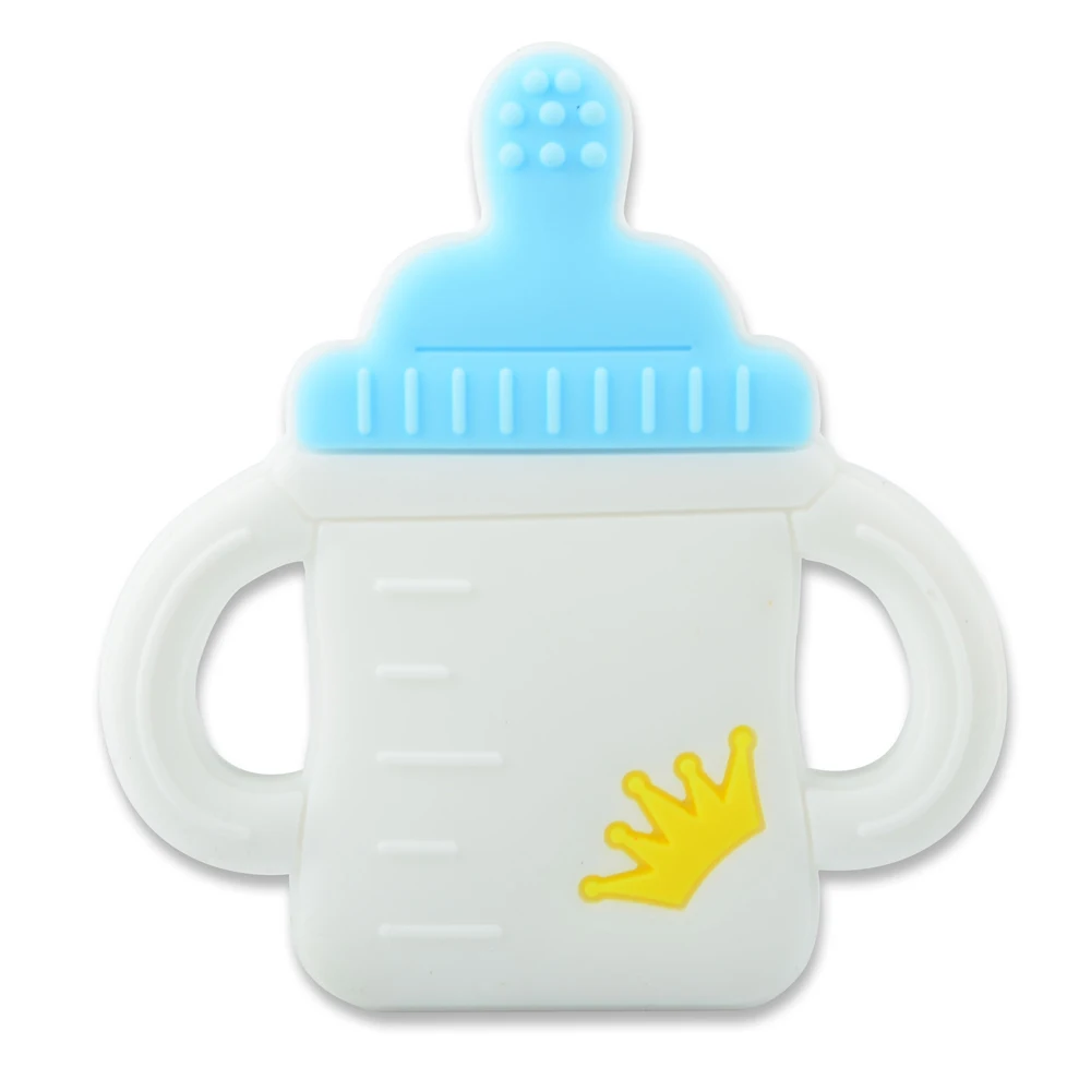 Milk Bottle 01 LOFCA 1 шт. Прорезыватели для зубов мультфильм жидкий мороженое силиконовая подвеска-прорезыватель подвеска с кулоном в виде фигурки енота аксессуары детские игрушки-Жвачки DIY - Цвет: Milk Bottle 01