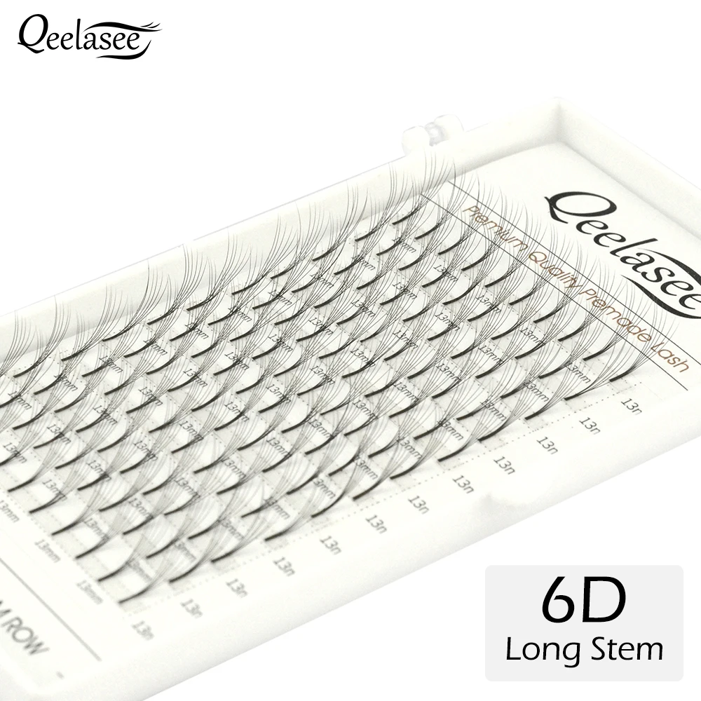 Ресницы Накладные Qeelasee 3D/5D/6D с длинным стержнем из искусственной норки | Красота и