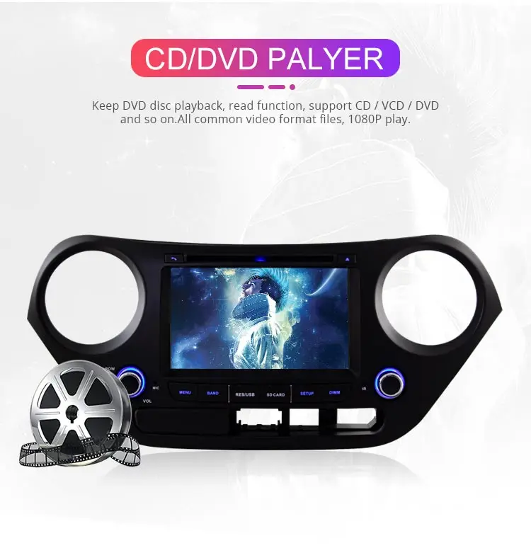 Besina Android 9,0 автомобильный dvd-плеер для hyundai I10 2013- gps Навигация стерео Мультимедиа 2 Din автомобильное радио wifi автоаудио