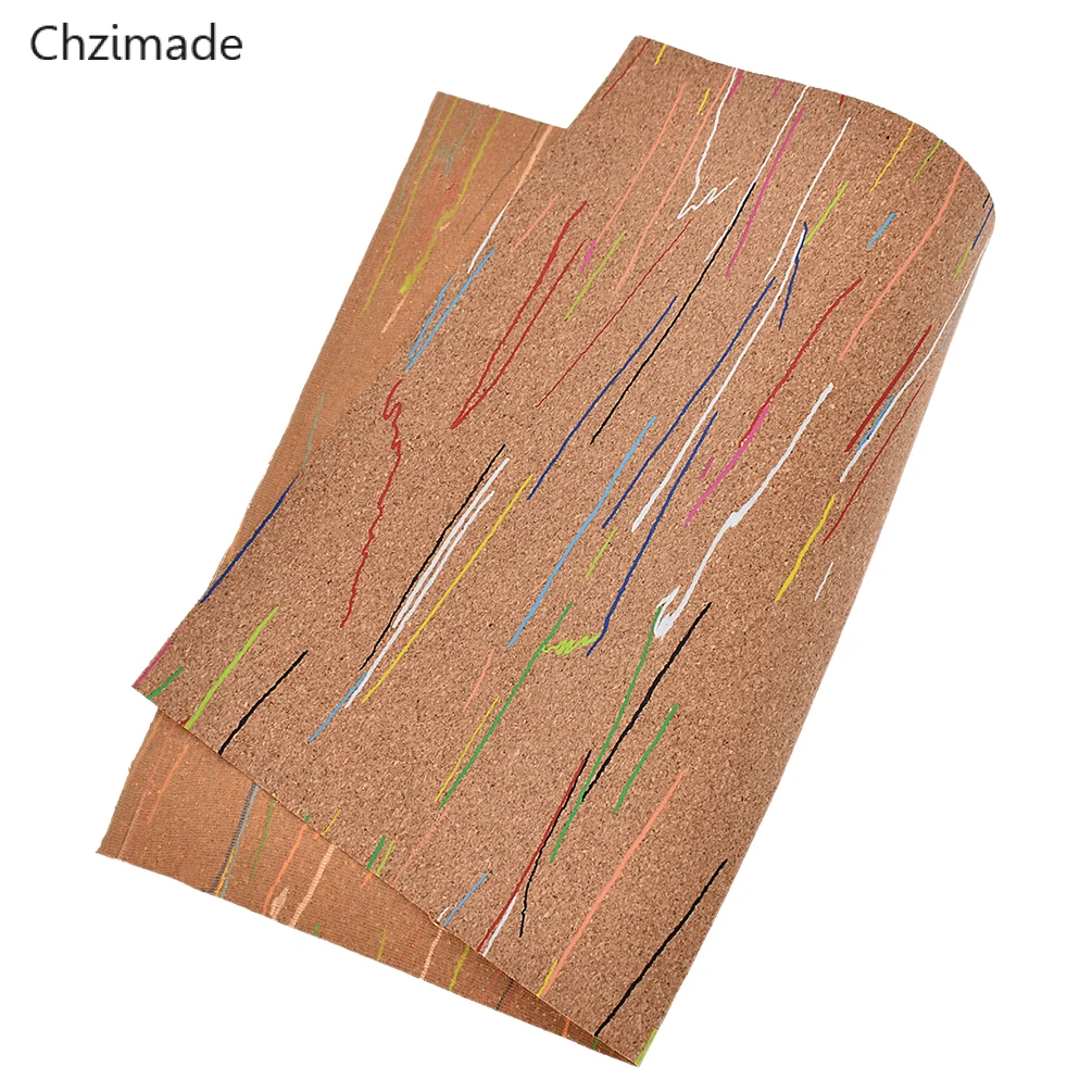 Lines 29X21cm Chzimade 1 ярд А3 А4 А5 винтажная мягкая пробковая Синтетическая кожа ткань для одежды сумки ручной работы цветочная ткань для шитья Diy ремесло - Цвет: Lines 29X21cm