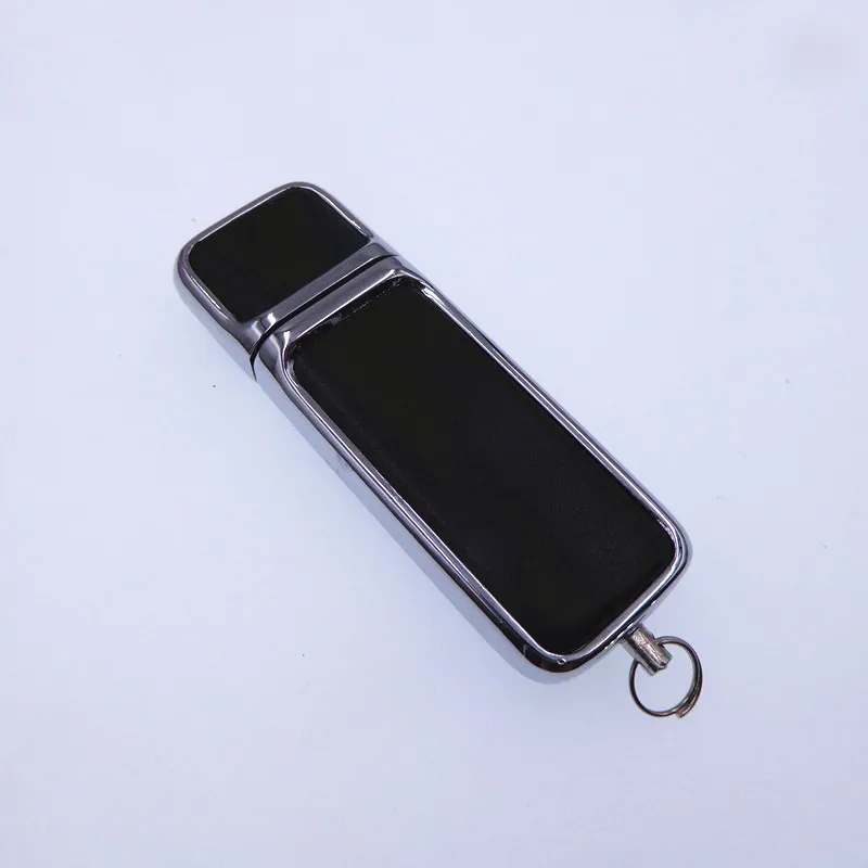 Высокое качество! Кожаный USB флеш накопитель 1 гб 2 4 8 16 металлический usb 0 подарок