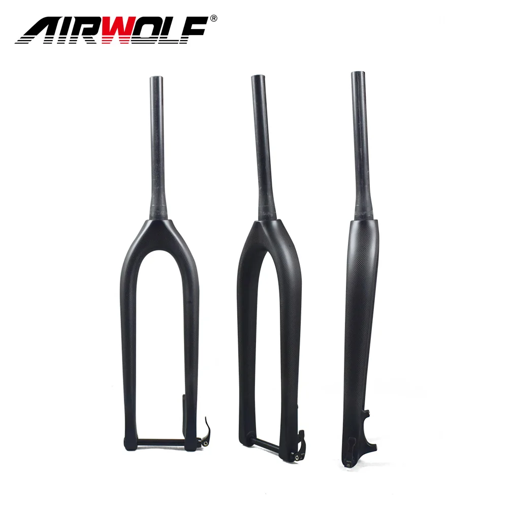 Airwolf Велосипедная вилка для горного велосипеда 29er MTB boost углеродная вилка дисковый тормоз углеродная Велосипедная вилка коническая 110*15 мм через ось вилки