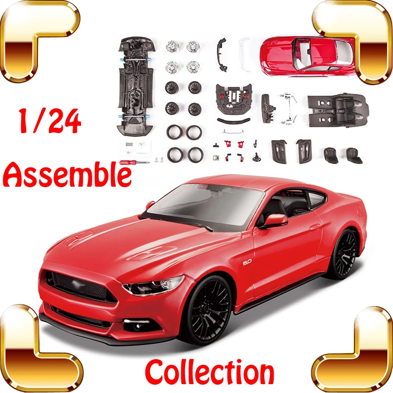 

Новогодний подарок 2015 GT 1/24, металлическая модель «сделай сам», модель спортивного автомобиля, масштабная сборка, игрушки, имитация игры, кол...