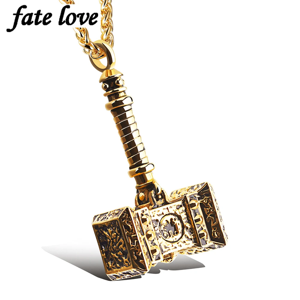 Новинка 2019 мужские украшения аксессуары кулон Молот Тора ожерелье из