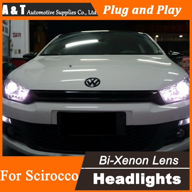 Автомобильный Стайлинг для нового поступления VolksWagen Scirocco светодиодный ные фары
