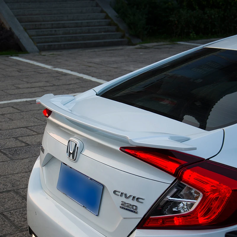 Для Honda Civic 2016 2017 спойлер заднего крыла спойлеры крыльев багажника краски ABS винта