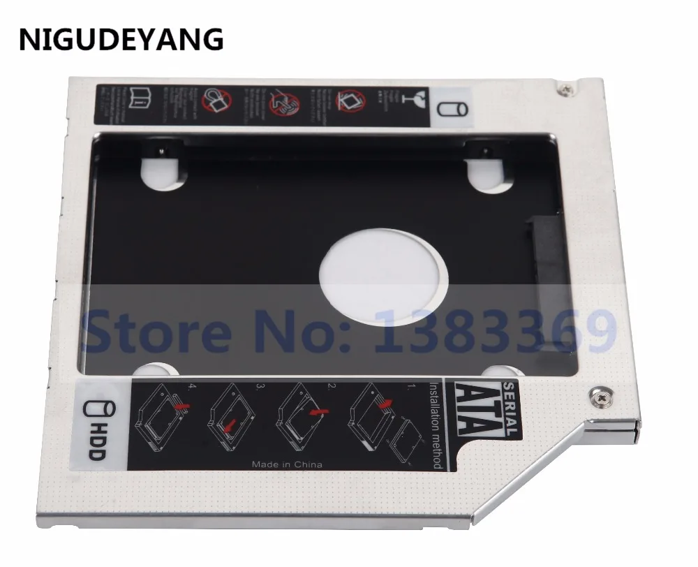 NIGUDEYANG 2-й жесткий диск HDD SSD Caddy адаптер для HP Pavilion 15-ab101 15-n006sm 17-f156nr 17-f058sr 15-p213ur и FB DVD |