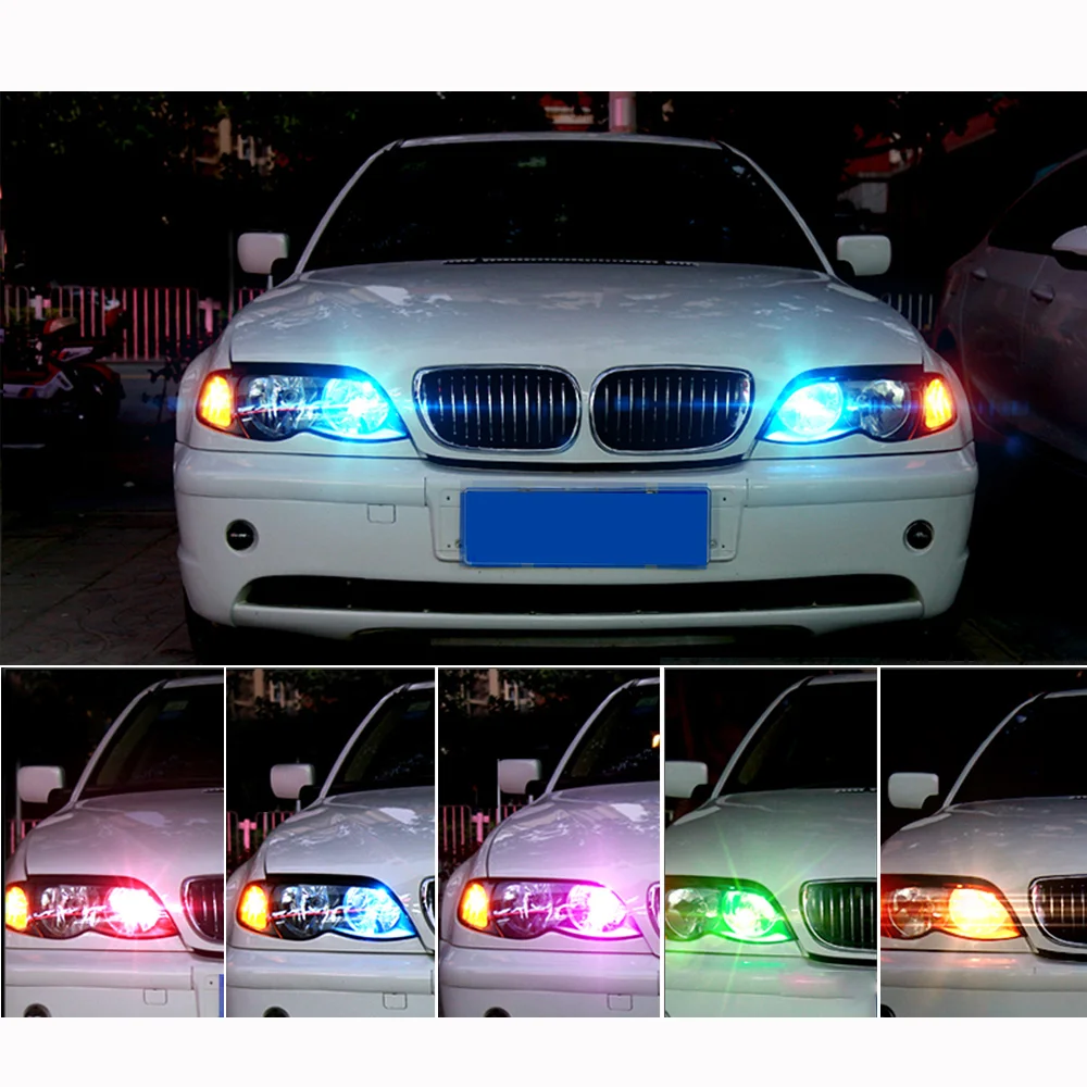 Светодиодные лампы T10 RGB W5W 194 168 с дистанционным управлением светодиодные чипами
