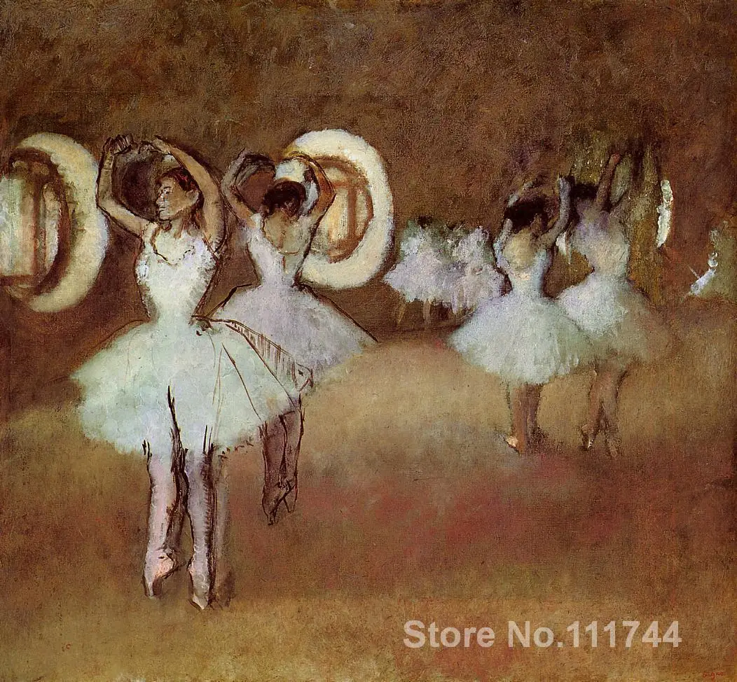 Художественная репетиция стен в студии оперы от Edgar Degas Масляные картины ручной