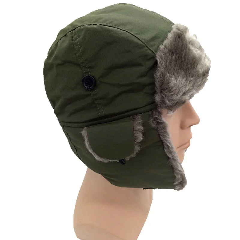 Скидка Comhats из искусственного меха зимняя шапка ушанка Для мужчин хлопок теплые