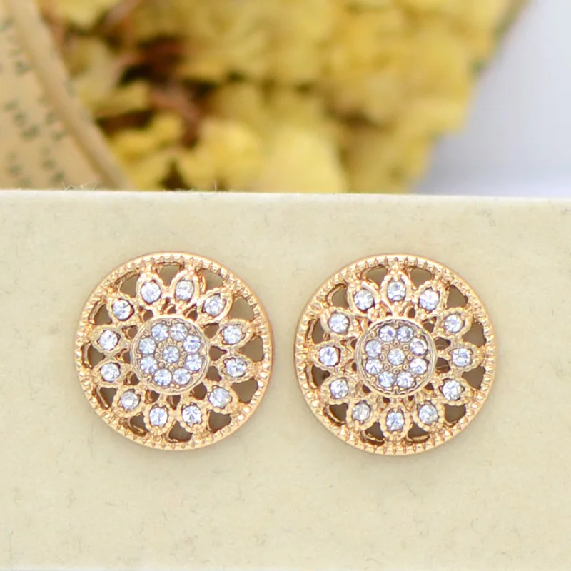 Модные Классические круглые серьги-гвоздики для женщин | Украшения и аксессуары