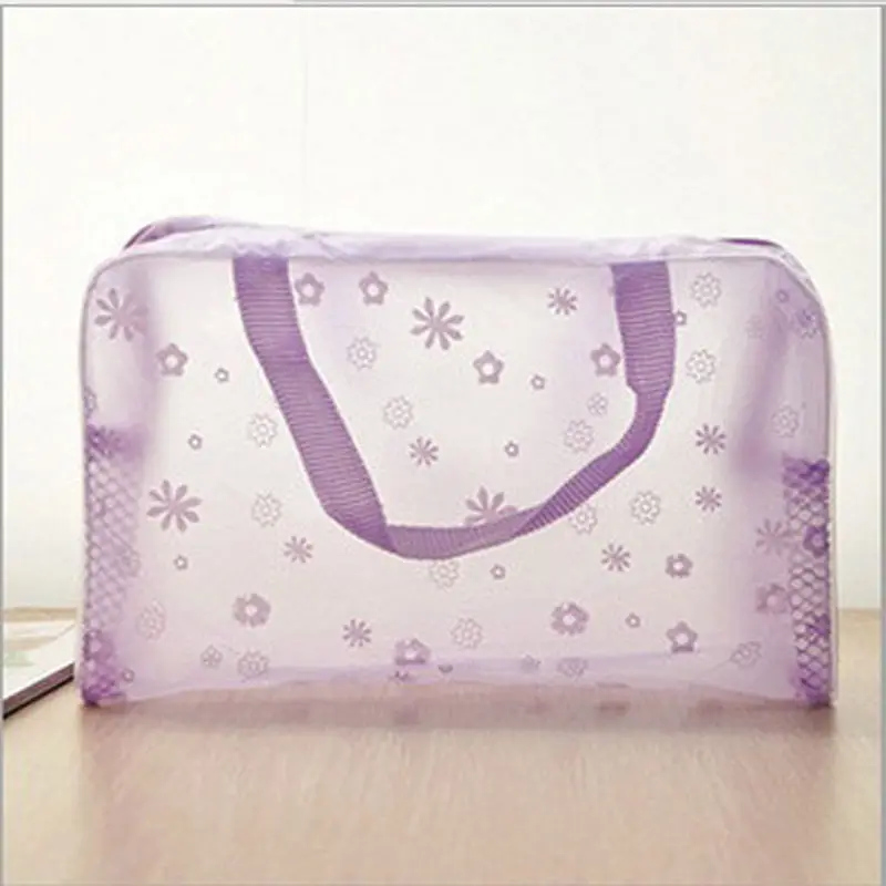 

ISKYBOB Fashion 5 Colors Men Women Travel Comestic Bag Makeup Bag Flower Printed Women Cosmetic Bags Free shipping