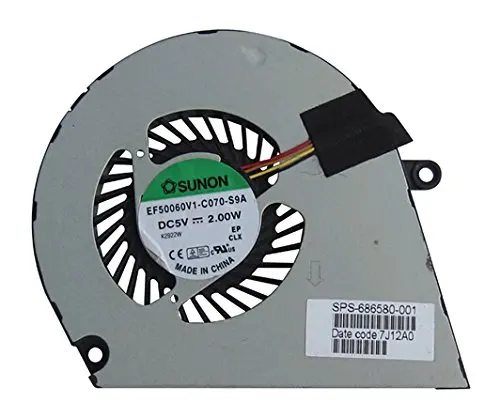 

SSEA New Laptop CPU fan for For HP ENVY 4 ENVY 6 4-1000 6-1000 cooling Fan SPS 686580-001 DFS541105FC0T EF50060V1-C070-S9A