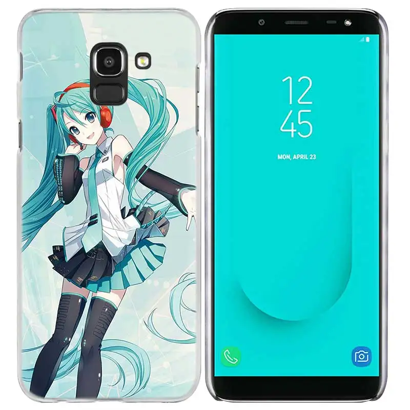 Аниме Хацунэ Мику чехол КРЫШКА ДЛЯ samsung Galaxy A50 A70 A60 A40 A30 A20e A10 A9 A8 A7 A6 A5 J8 J7 J6 J5 J4 Plus Prime - Цвет: 08