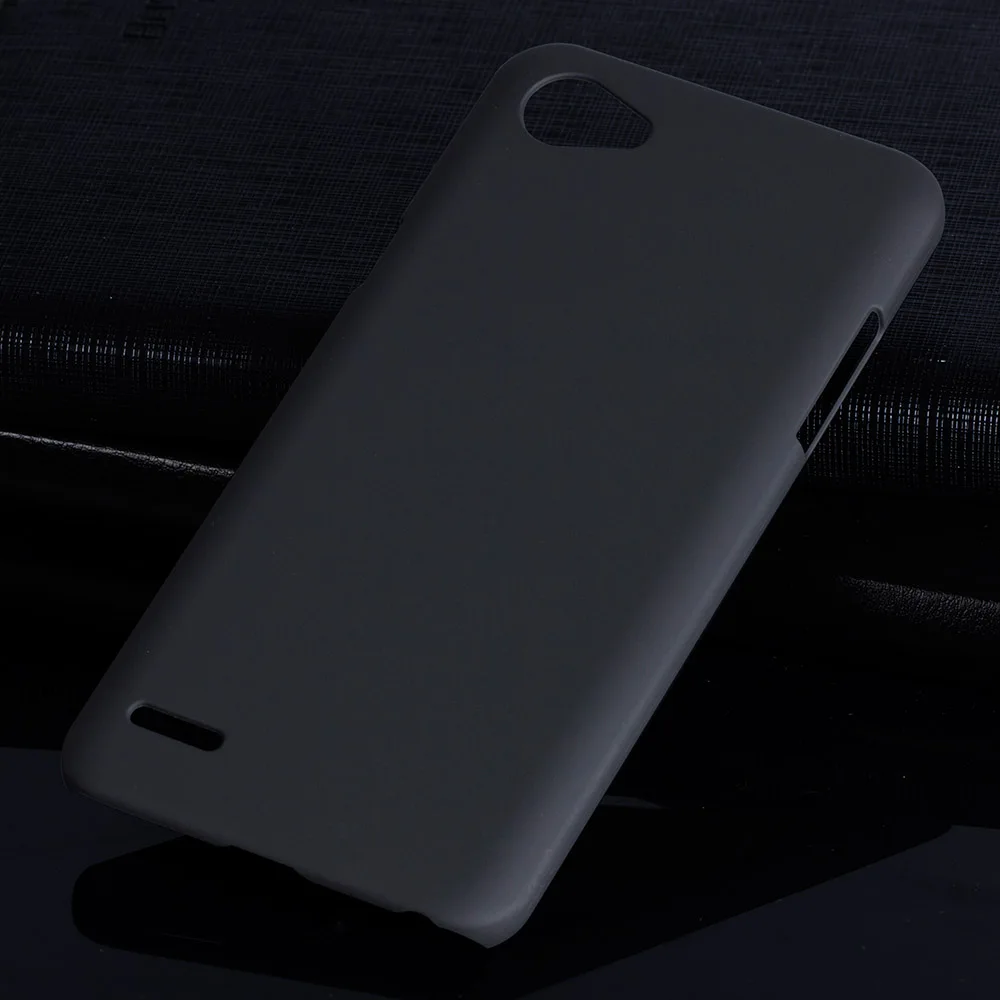 Матовая Пластик Coque 5.5For Lg Q6 чехол для Lg Q6 Q6a плюс альфа M700 M700a телефона чехол-лента на заднюю панель - Цвет: Black