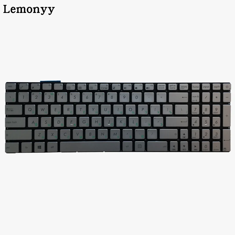 Русский без подсветкой клавиатуры ноутбука для ASUS GL552 GL552J GL552JX GL552V GL552VL GL552VW N751 N751J N751JK N751JX G551VW