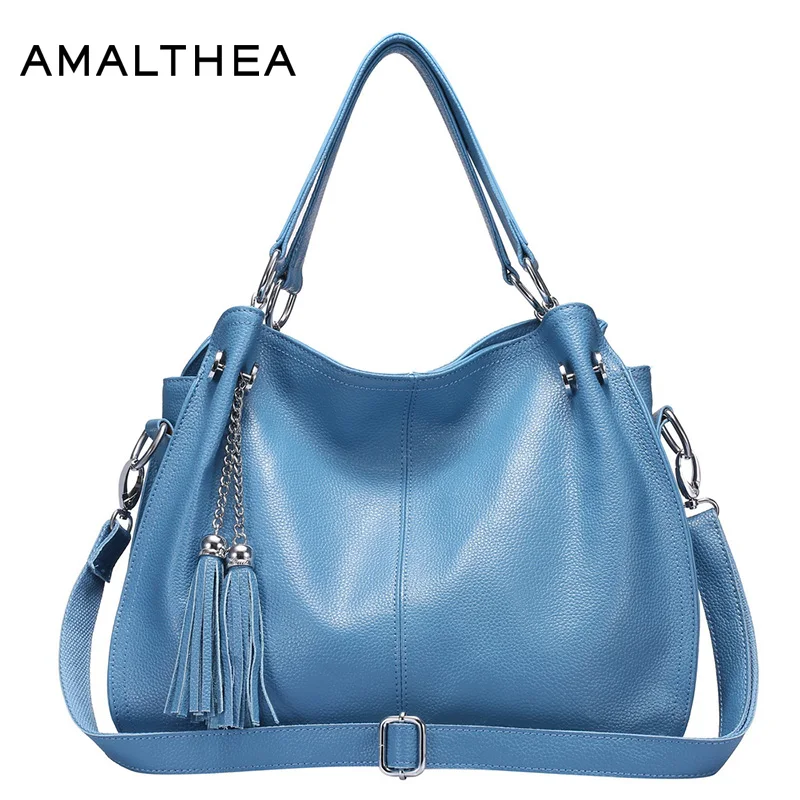 Амалфеи Брендовая женская сумка Tote Черный с твердой Цвет кисточкой дамы Сумки