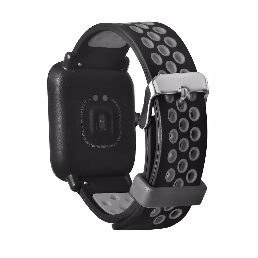 20 мм мягкий силиконовый спортивный ремешок для смарт часов Xiaomi huami Amazfit Bip youth Lite /