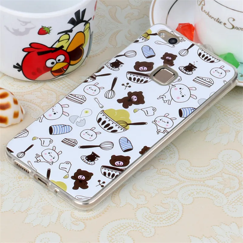 New TPU Soft Case For Huawei Nova Lite Relief Printing Silicone Gel Protection Phone Cover P10 |