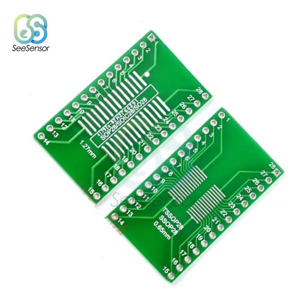 SOP28 SSOP28 TSSOP28 к DIP28 адаптер преобразователь печатная плата 0 65/1 27 мм M | Инструменты