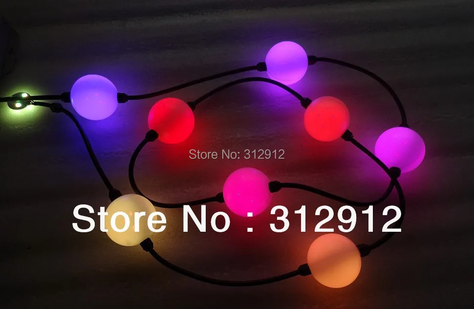 40 шт. 50 мм WS2811 полноцветные молочные шарики Водонепроницаемые вход 12 В