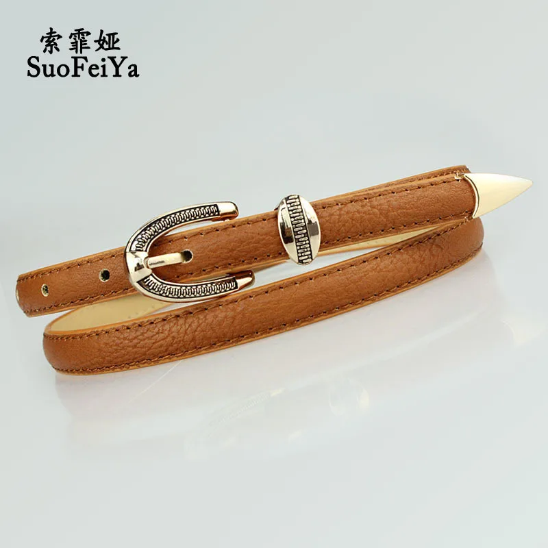 Buckle belts fall/winter new style women's Korean version of Joker fine ladies leather wholesale | Аксессуары для одежды