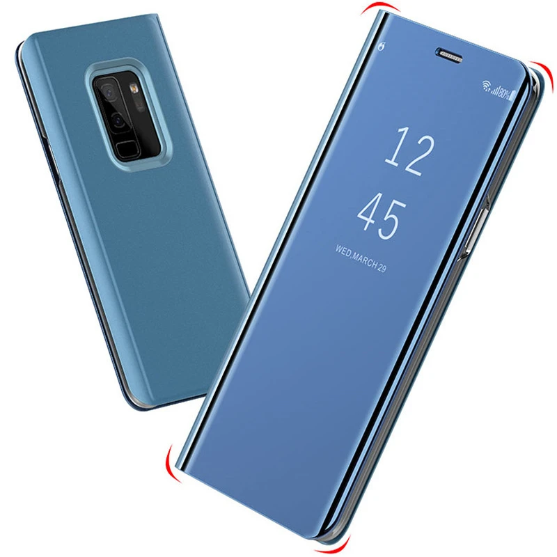 Умный чехол книжка для Samsung Galaxy S6 S7 Edge S8 S9 J2 J4 J6 J8 A6 A8 Plus A7 A9 2018 A5 J3 J5 J7 Neo Core 2017 Grand