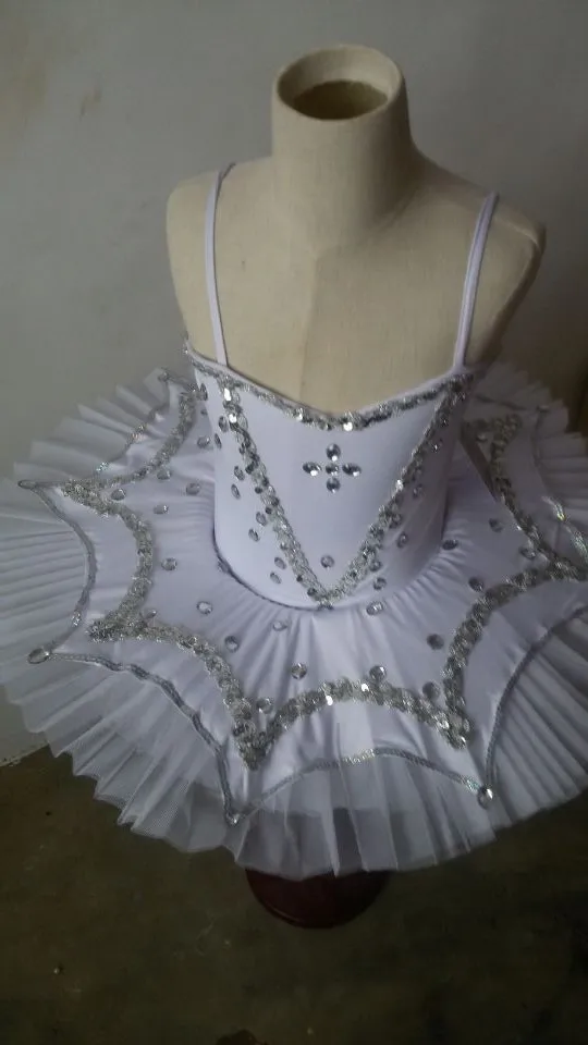 New Girls Sequin Straps Professional Ballet Tutu Dance Costumes For Kids Leotard Pancake Clothes Children | Тематическая одежда и