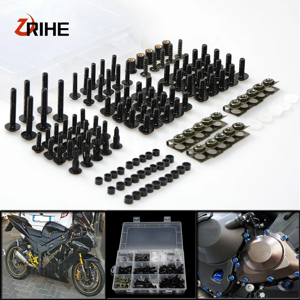 

CNC Universal Motorcycle Fairing/windshield Bolts Screws set For Kawasaki zx1400 zx14r zzr1400 z1000 gtr 1400 gtr1400 concours