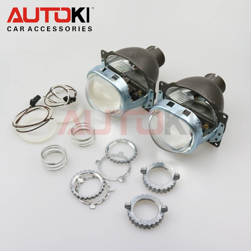 Autoki 2 шт. 3 0 дюймов Koito Q5 Биксеноновые линзы проектора D2H HID LHD/RHD быстрая установка