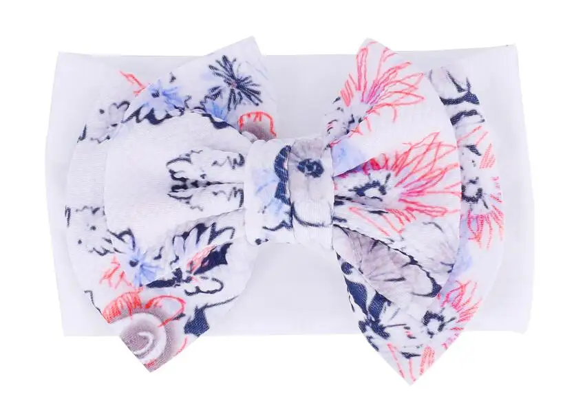 Объемная большая Цветочная быстрая Детская повязка на голову летние нейлоновые