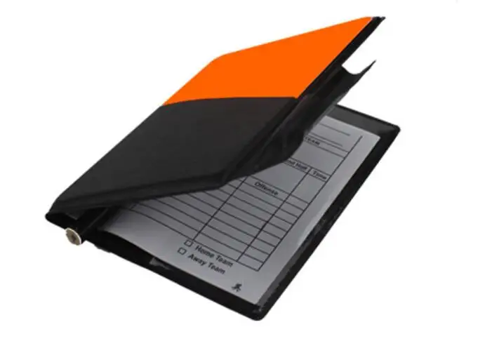 Красная и желтая карточка для футбола со стандартной обложкой бумажные