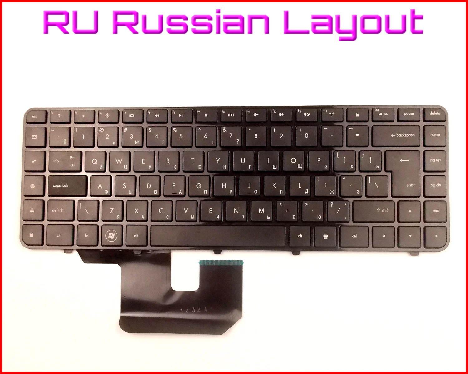 Новая клавиатура RU Русская версия для HP Pavilion DV6-3000 DV6-3129NR DV6-3130 DV6-3130US DV6-3100 DV6T-3000