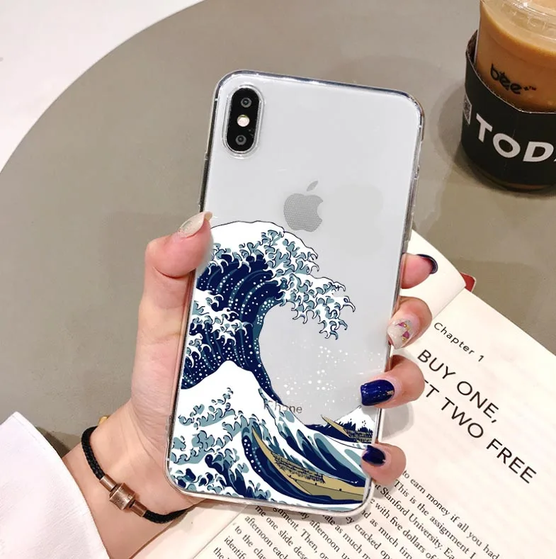 TPU Забавный мультяшный чехол для телефона для iPhone X XS Max XR милый кот Том Обложка для iPhone 8, 7, 6, 6S Plus, мягкий силиконовый прозрачный чехол - Цвет: TPU