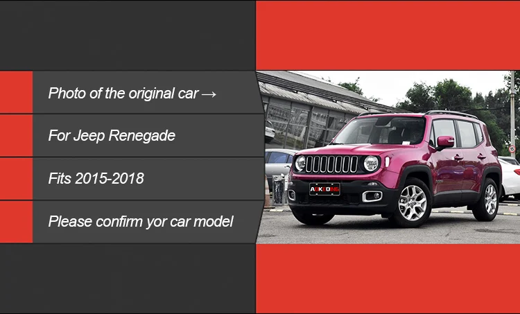 AKD Авто Стайлинг фара для Jeep Renegade- фары светодиодные ходовые огни биксеноновые фары Противотуманные фары ангельские глаза авто