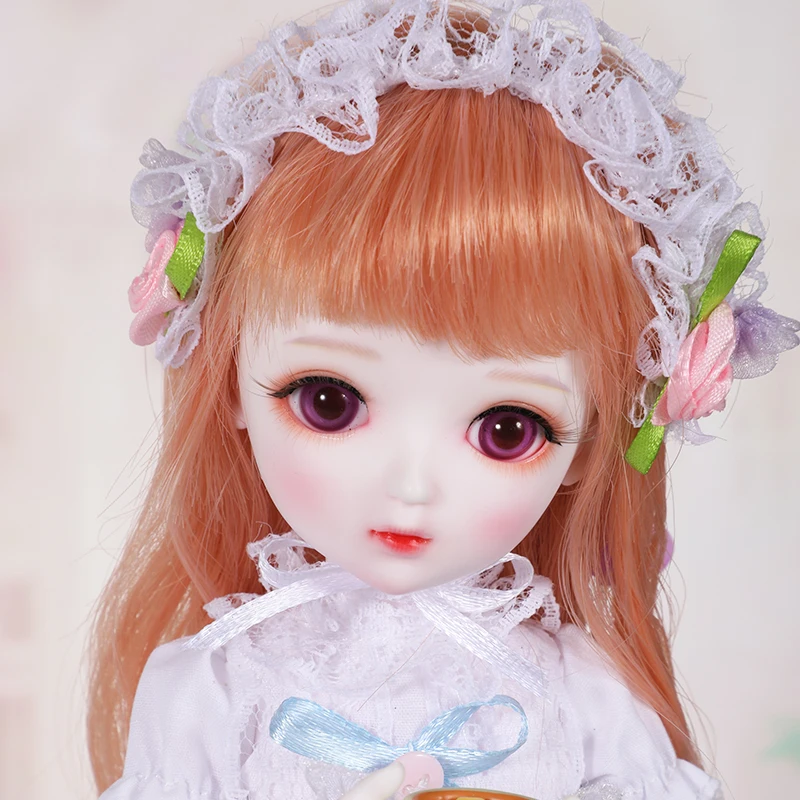 

Full set 1/6 BJD Doll BJD/SD MURIEL Joint Doll Lovely Resin Doll With Eyes For Baby Girl Birthday Gift