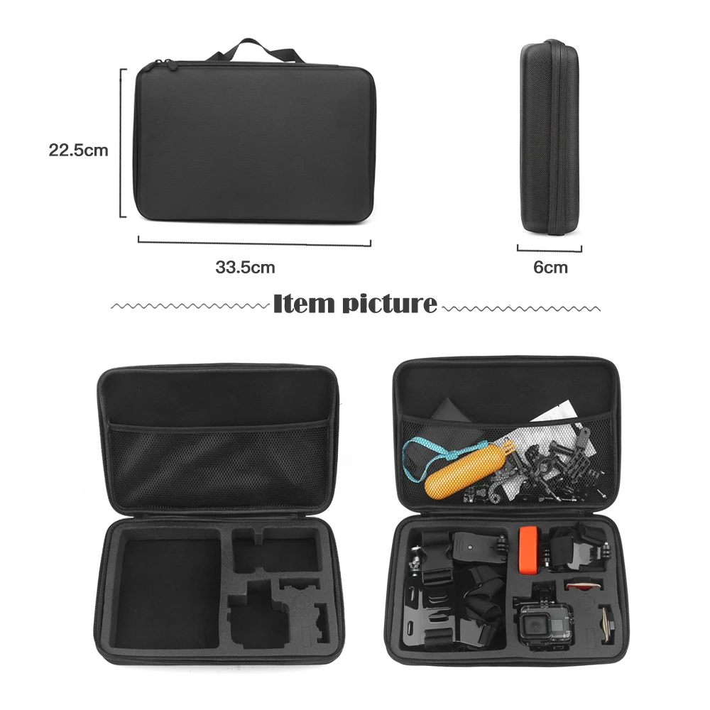 Универсальный аксессуар SHOOT для экшн Камеры GoPro Hero 9 8 7 6 5 Black Xiaomi Yi Lite 4K + Sjcam Eken H9
