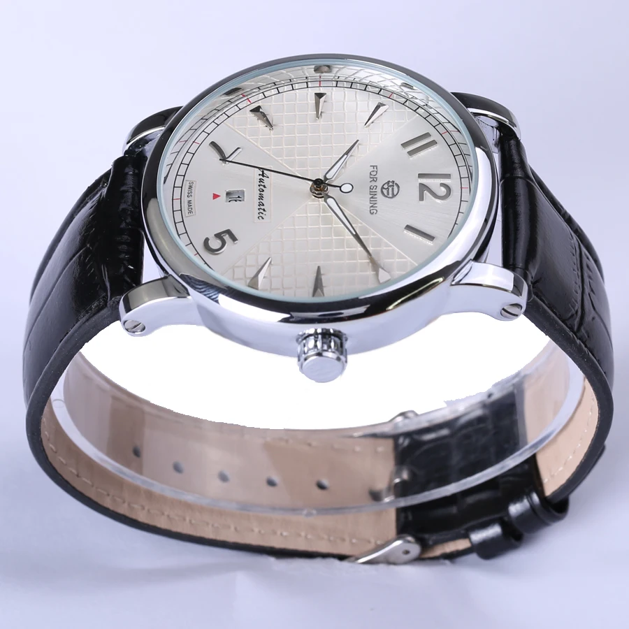 Часы наручные Forsining Мужские механические модные деловые дизайнерские брендовые