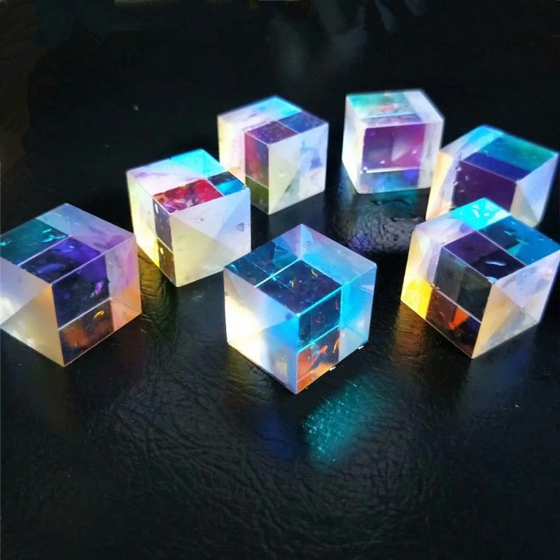 4 шт. DIY бракованный X кубическая Призма крест дихроическая RGB комбинированный
