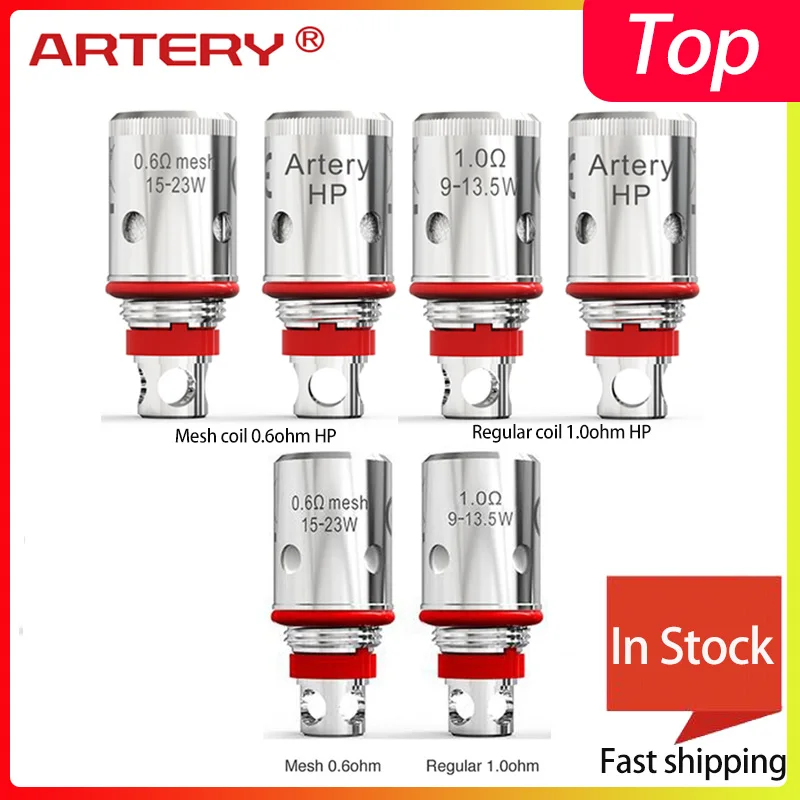 Vape ядро артерия PAL 2 катушки 0.6ом сетка катушка/Обычный 1ом hp/сетка 0.6ом hp для PAL 2 Vape комплект Электронная сигарета катушка головка