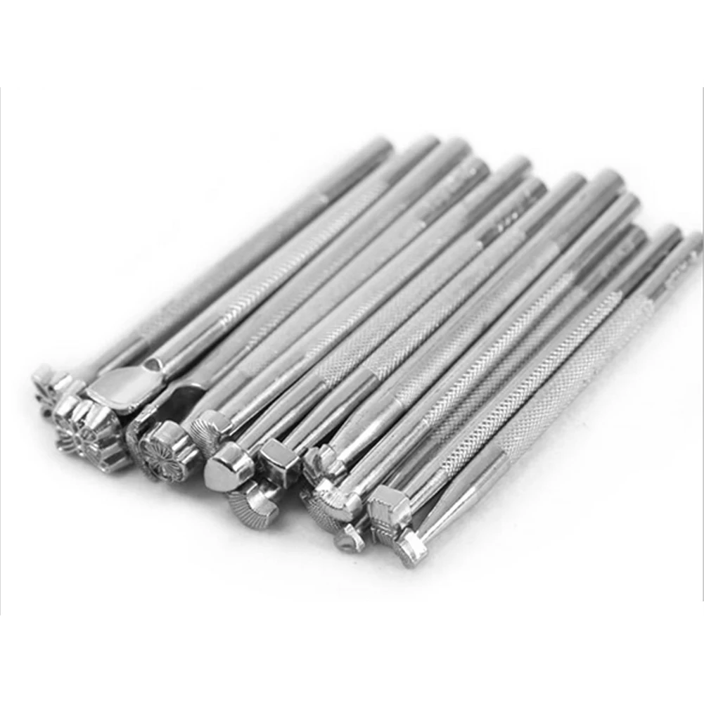 20 шт. кожа инструменты рабочих седло решений набор резьба ремесло штампы Удар