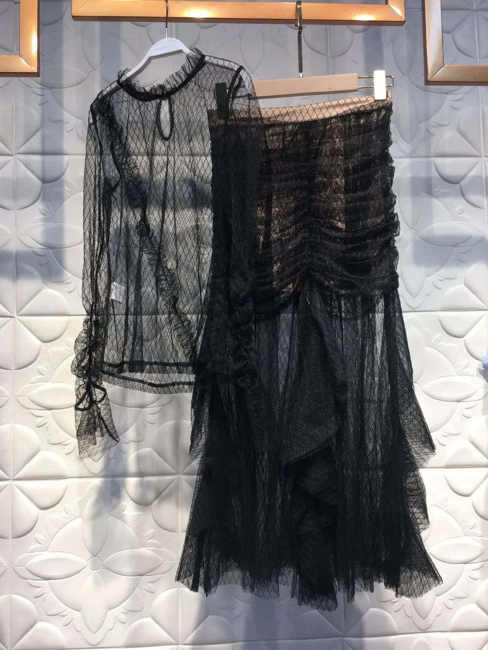 Осенний Подиум дизайнерский комплект из двух предметов 2019 Для женщин