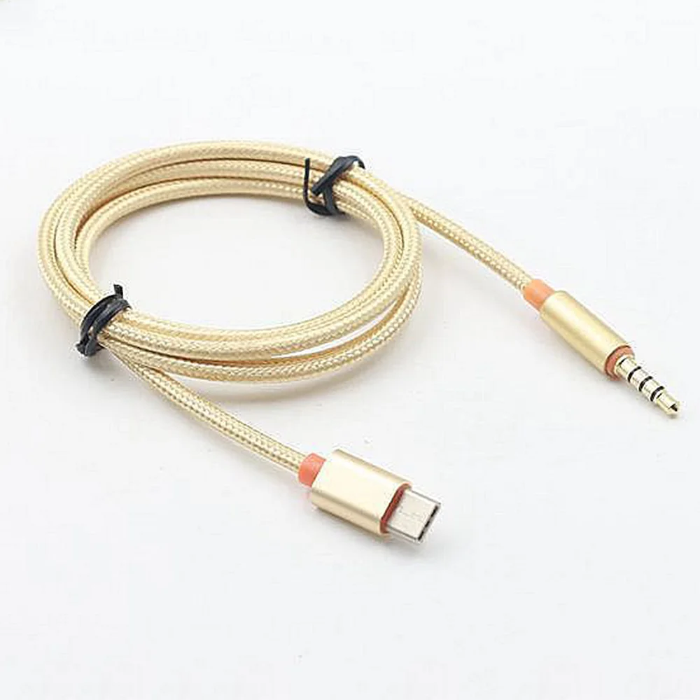 Тип C аудио кабель USB Type для подключения к 3 5 мм разъем ко входу AUX аудиосистемы