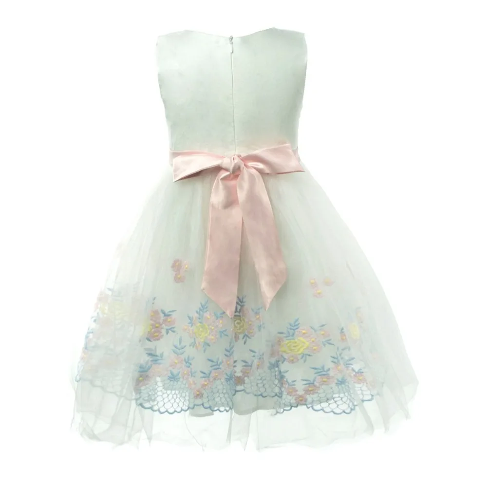 Cielarko Formal Girls Dress Flower Princess Party Kids Dresses 2018 Fancy Baby Frocks Tulle Children Clothes Girl Summer Outfits | Детская