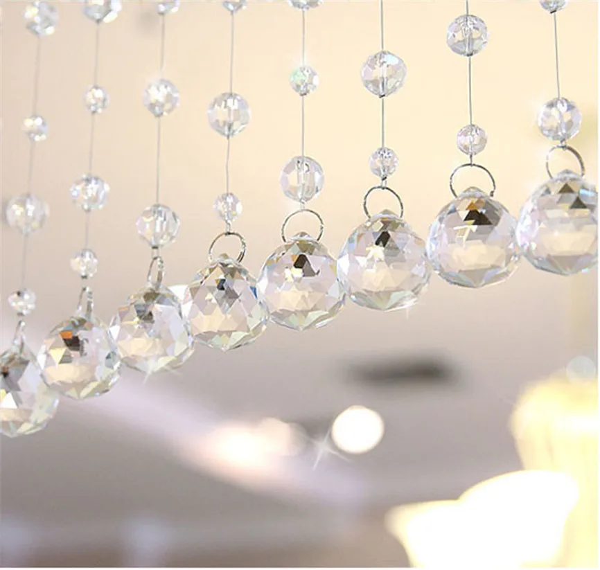 Роскошные стеклянные бусины Дверная Цепочка кисточка занавеска для свадьбы и