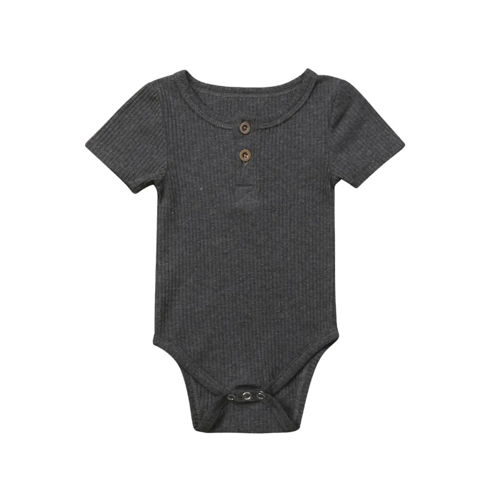 5Color ! Toddler Baby Girls Clothes Basic Pure Color Outfit Short Sleeve Cotton Romper Clothing 0-24 M | Детская одежда и обувь