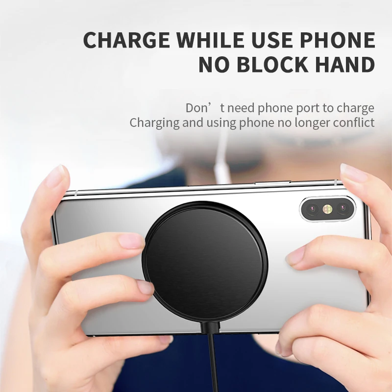 IPSKY Qi Беспроводное зарядное устройство для Iphone Xr Max 8 7 адсорбированная зарядная